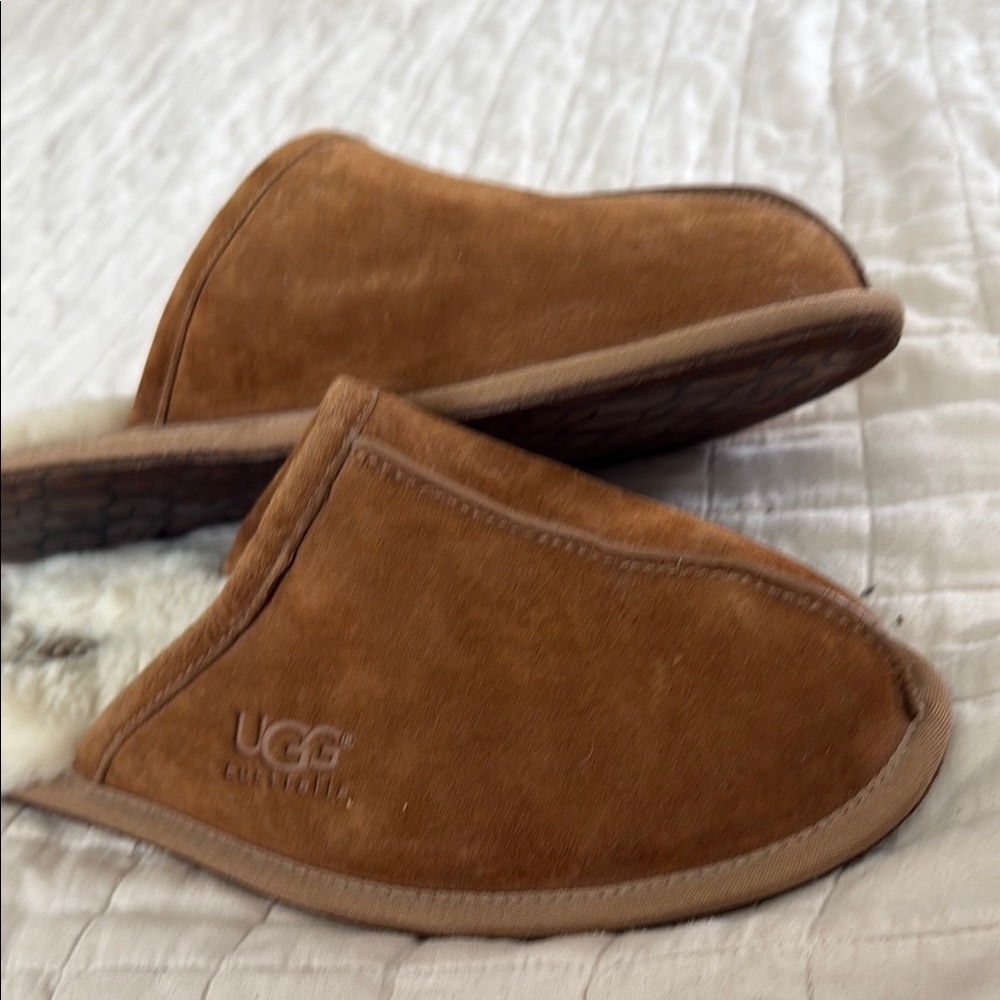 Ugg Chestnut Shearling Slip-Ons - image 2